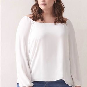 Square-Neck Balloon-Sleeve Blouse - Addition Elle